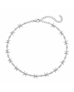 The M Jewelers The Barb Wire Choker Danielle Guizio X - Metallic