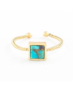 Starfish Project Jayne Square Ring - Blue