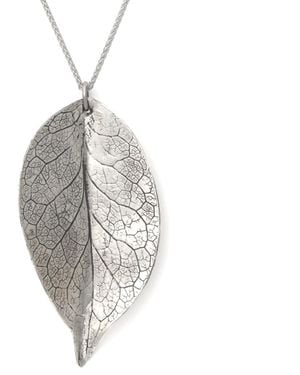 Zula Jewelry + Design Leaf Necklace - Metallic