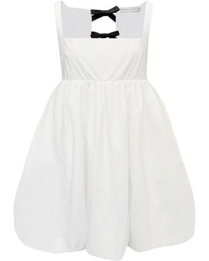 NUAJE NUAJE Brea Tie Back Bubble Dress - White