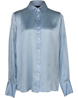 Le Réussi Classy Silk Shirt - Blue