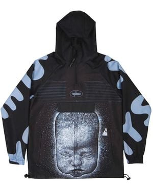 mysimplicated Water Repellent Windbreaker Inner Child Design W - Blue