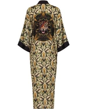 Henelle Neutrals Hollywood Hills Duster Robe - Green
