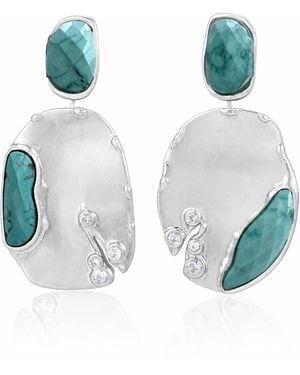 Rare Matters Jewelry Cascade Gemstone Drop Earring - Blue