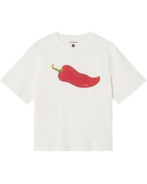 Thinking Mu Chilli Lucia T-Shirt - White