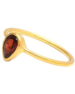 SOMYA LONDON Nala Ring Garnet - Yellow