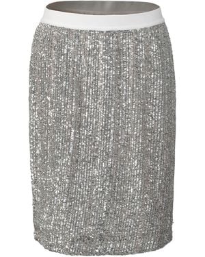 Smart and Joy Glitter Mini Skirt - Grey