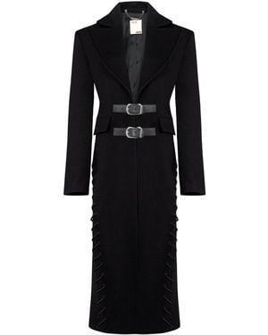 Pcfg Your Itch Cashmere Blend Long Overcoat - Black