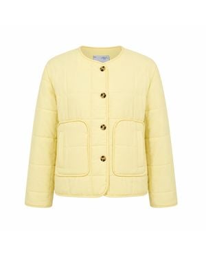 Ats the Label Maris Quilted Jacket - Yellow