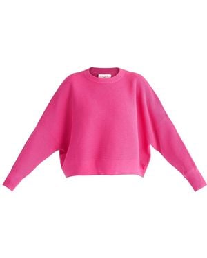 Paisie Cropped Ribbed Jumper - Pink