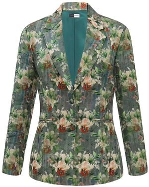 Richa Sharma Single Breasted Blazer - Green