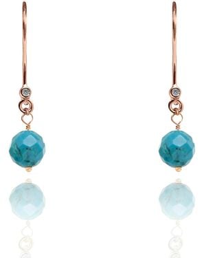 Kaizarin December Birthstone Drop Earrings - Blue