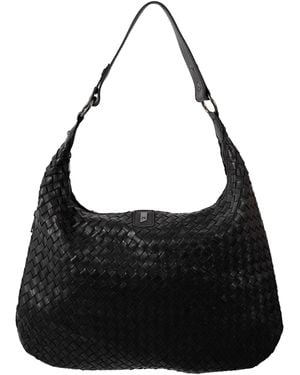 Mauritius Leather Tote Bag June - Black