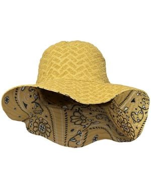 STATE OF GEORGIA Terringbone Bandana Sun Hat Pear - Yellow