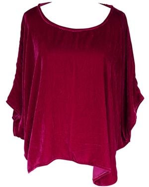 Jennafer Grace Zandra Silk Velvet Scarf Top - Multicolour