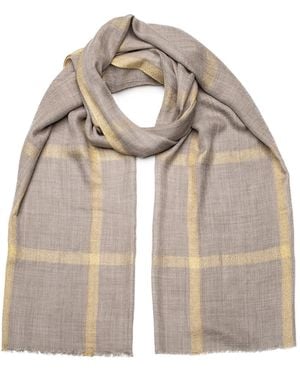 Vasiliki Atelier Nour Pure Cashmere Scarf And Shawl - Grey