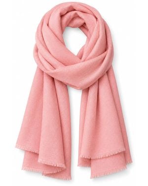 Stovaria Coral Cashmere Handwoven Scarf - Pink