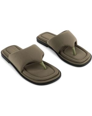 INTENTIONALLY ______ Seoul Vegan Neoprene Thong Sandal - Green