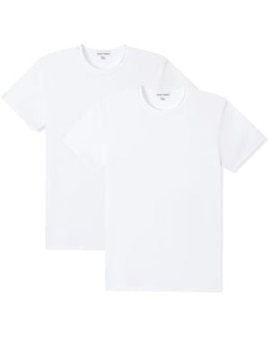 SAINT PERRY Crewneck T-Shirt Two Pack - White