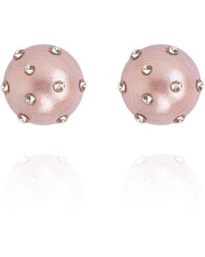 Saule Label Gaia Jet Petite Earrings - Pink