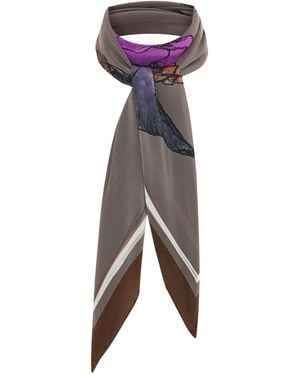 Selin Kucuksoz Heart Of Transformation-Earth Shadow Neckerchief - Gray