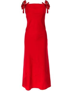 Silvia Serban A Line Jersey Dress - Red