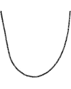Rahul's Jewels 16" Genuine Diamond Strand Necklace - Brown