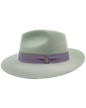 DORIA 1905 Glare Smooth Lapin Felt Drop Hat - Green