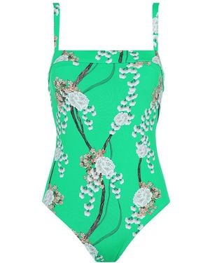 Aguaclara Jade One Piece Fixed Straps - Green