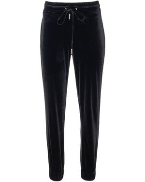 Lita Couture Velvet Joggers - Black