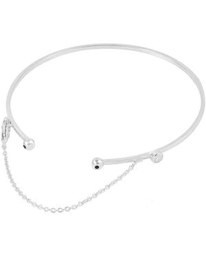 Moon London Issi Gemstone Arm Cuff - White