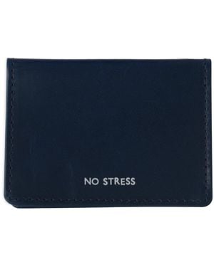 VIDA VIDA No Stress Leather Travel Card Holder - Blue