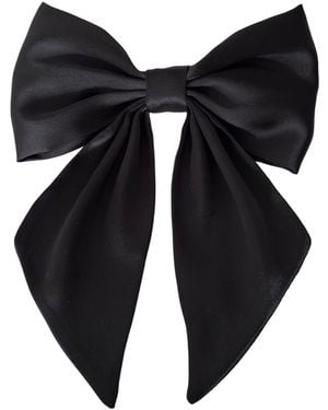 Sylk Hair Bow Clip - Black