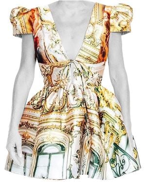 Maxjenny Puffarm Mini Dress - Metallic