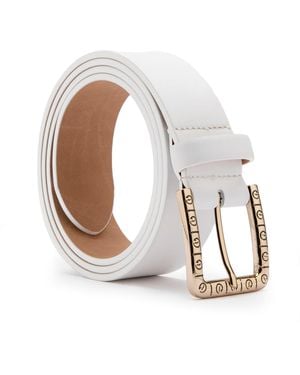 Ilvi Cle Leather Belt - White