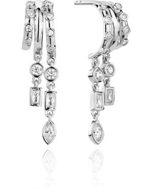 Aaria London Petra Earrings - White