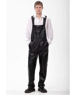 Maison Bogomil Faux Leather Overall - Blue