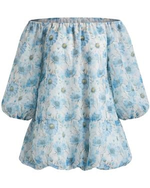 GLAM ON YOU Floria Dress Short - Blue