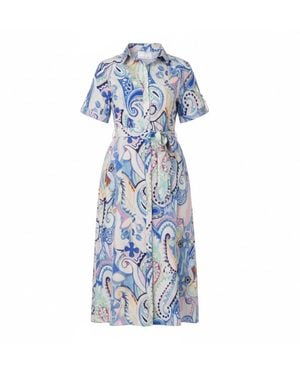 Franchetti Bond Giralda Paisley Shirt Dress - Blue