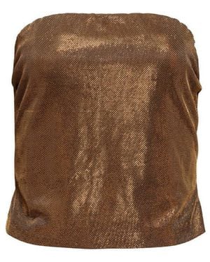 Helene Galwas Hadice Crop Bustier - Brown