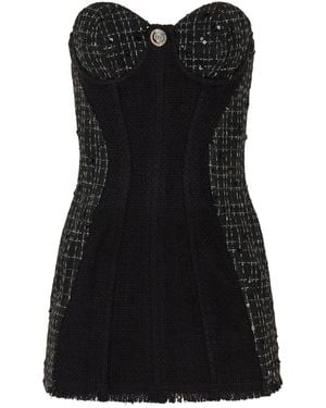 Second Skin Solution Out Of Office Tweed Dress - Black