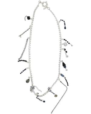 Vickisarge Party Twisted Crystal Necklace - Black