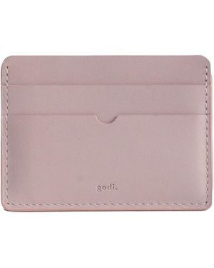godi. Handmade Leather Card Case - Purple