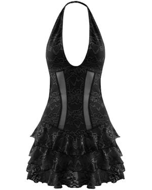 OW Collection Eleanor Mini Dress - Black