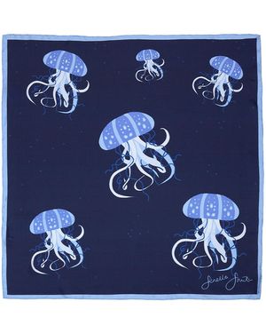 Fenella Smith Jellyfish Silk Scarf - Blue