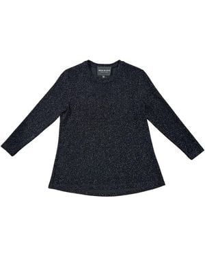 Lindsay Nicholas New York Disco Glitter Bracelet Sleeve Top - Blue