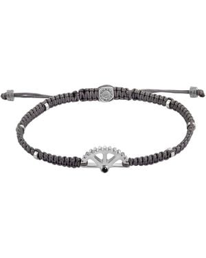 Tateossian Puzzle Gear Macrame Bracelet - Brown