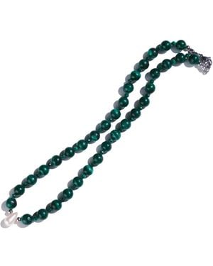 Urbane Jewelry Studio Icon Malachite Necklace - Blue