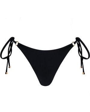 Enez Swim Lucia Thong Bottom - Black