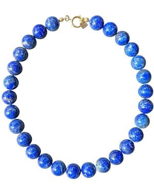 Firera Atelier Lapis Lazuli Natural Stone Necklace - Blue